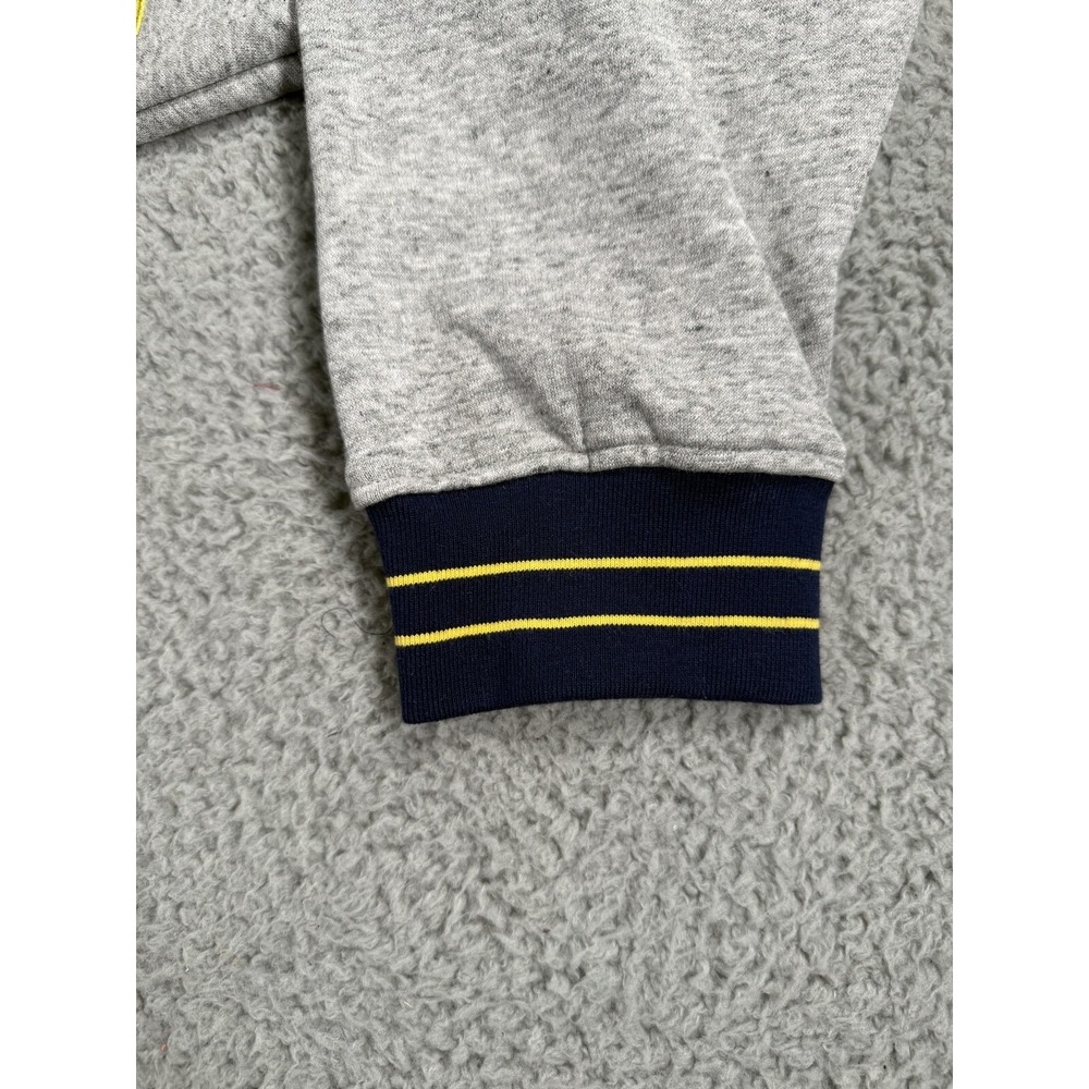 Mitchell Ness Michigan Wolverines Sweatshirt Mens XL Gray Full Field Fleece Y2K - Picture 6 of 11